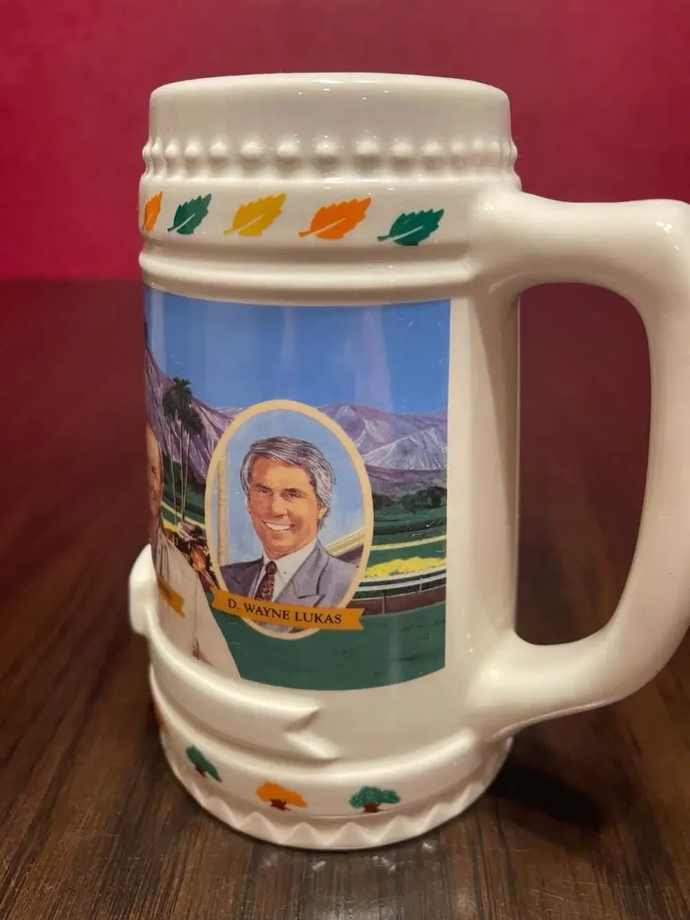 1991 Oak Tree Racing Association All-Time Leading Stakes Trainers Beer Stein